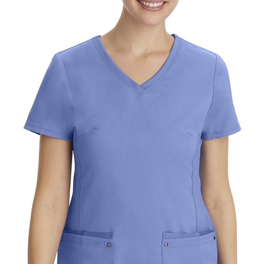 Healing hands women’s scrubs set in ceil blue size large